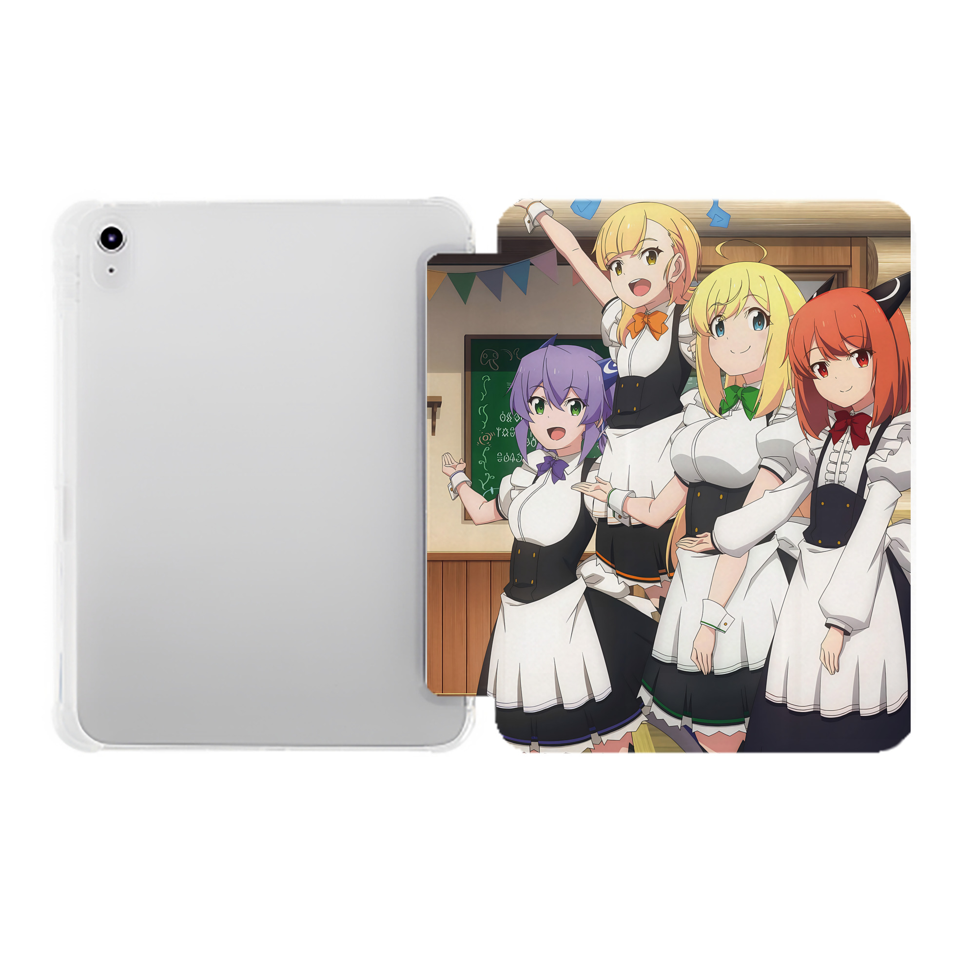（画像用） 転スラ Regarding Reincarnated to Slime IPad ケース ペン収納付き 三つ折りスタンド PUレザー×シリコン 対応機種9.5/10.5/10.9インチ